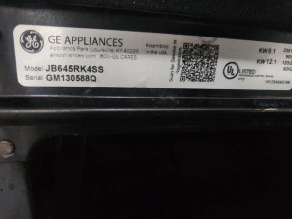 GE Stove - #868 JB645RK4SS