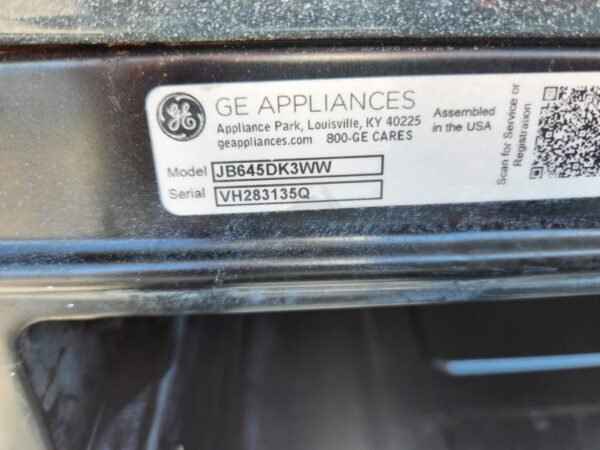 Ge Stove #874 JB645DK3WW