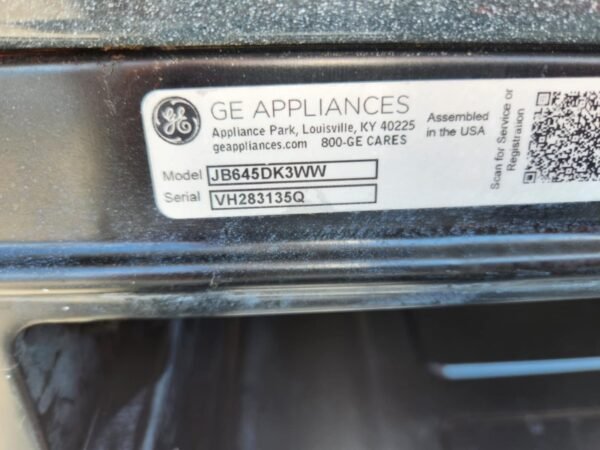 Ge Stove #874 JB645DK3WW