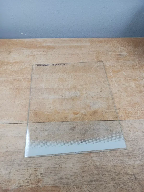 Frigidaire Refrigerator Glass 240350605 13 7/8in X 11 1/4