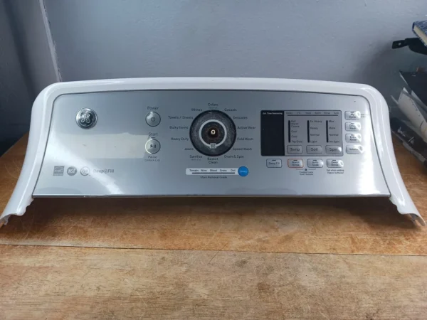 Panel de control y placa de lavadora Ge 290D1504P001, sin perilla -