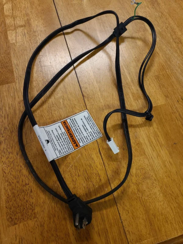 Cable de alimentación para lavadora Whirlpool W10132081A (garantía de devolución de dinero)-
