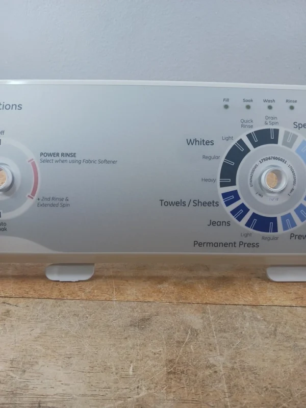 Panel de control de lavadora GE 175D5540