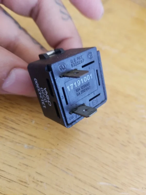 Interruptor selector secadora Frigidaire 131243200 17191001-