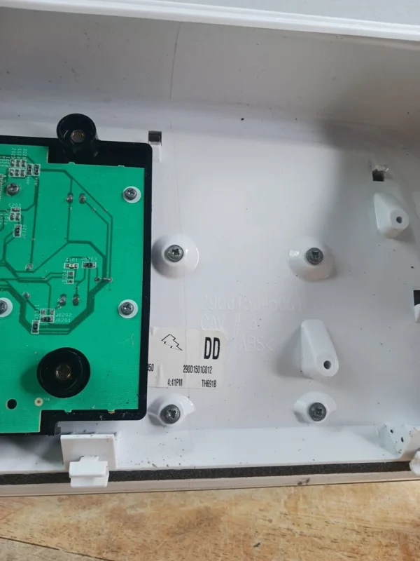 Panel de control y placa de lavadora Ge 290D1504P001, sin perilla -