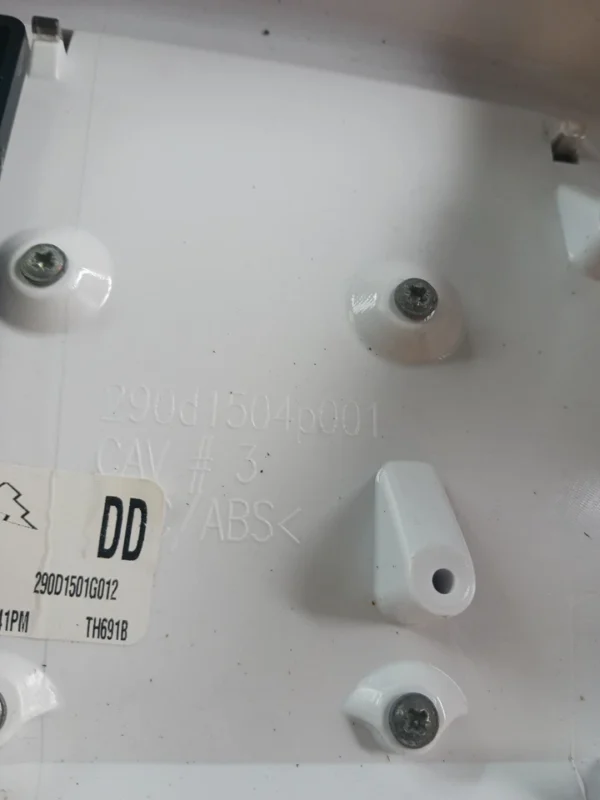 Panel de control y placa de lavadora Ge 290D1504P001, sin perilla -
