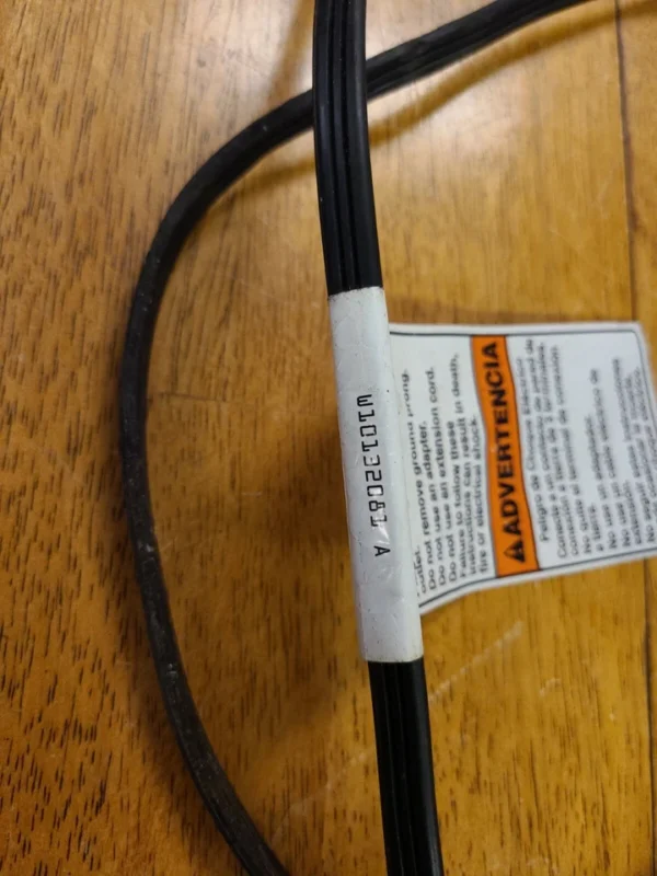 Cable de alimentación para lavadora Whirlpool W10132081A (garantía de devolución de dinero)-