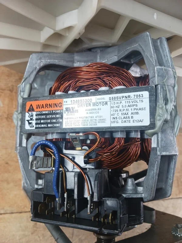 Motor de accionamiento para secadora Frigidaire 134693300 y soplador 134690800-