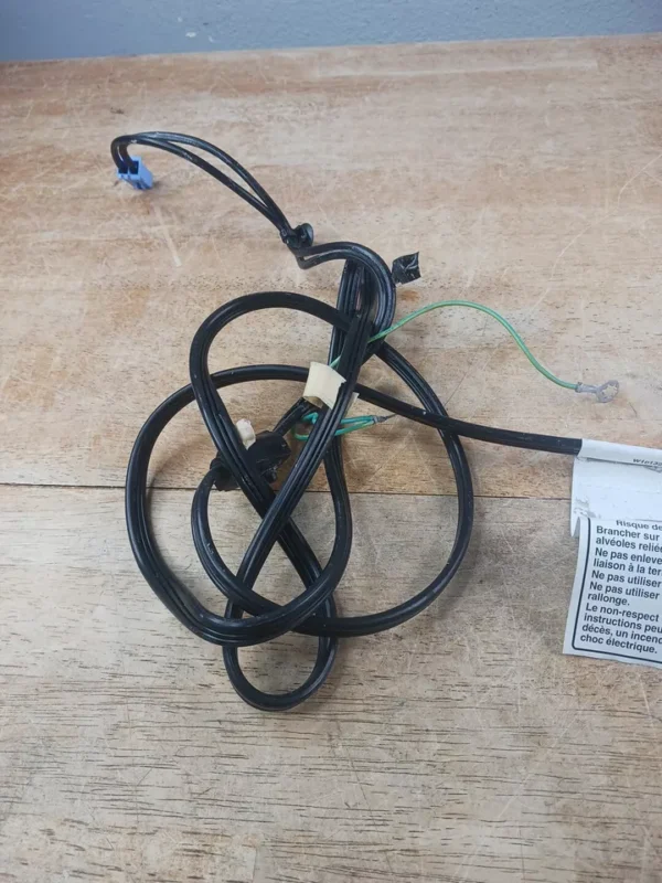 Cable de alimentación apilable para lavadora Whirlpool W10132081 C-
