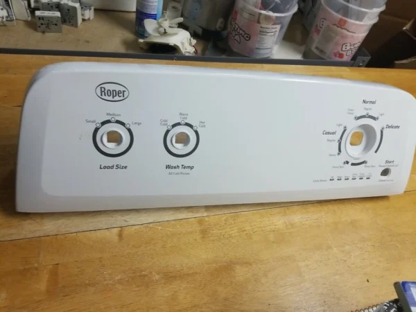 Panel de control de lavadora Roper W10423793 (garantía de devolución de dinero)-