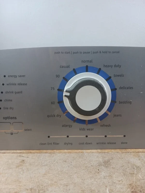 Panel de control de secadora Frigidaire 1374908-