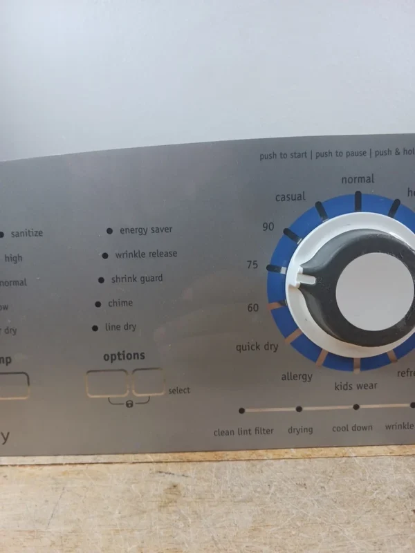 Panel de control de secadora Frigidaire 1374908-