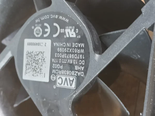 Ventilador evaporador de alimentos frescos para refrigerador GE 197d9873p003-