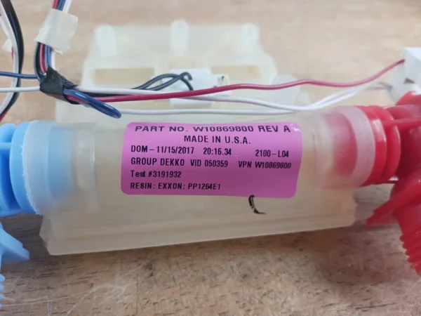 Válvula de entrada de agua para lavadora Whirlpool W10869800-