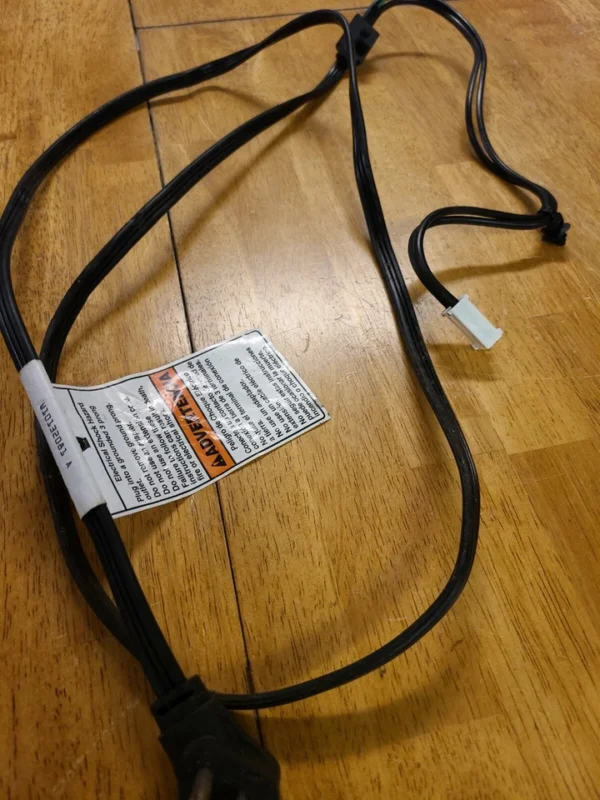 Cable de alimentación para lavadora Whirlpool W10132081A (garantía de devolución de dinero)-