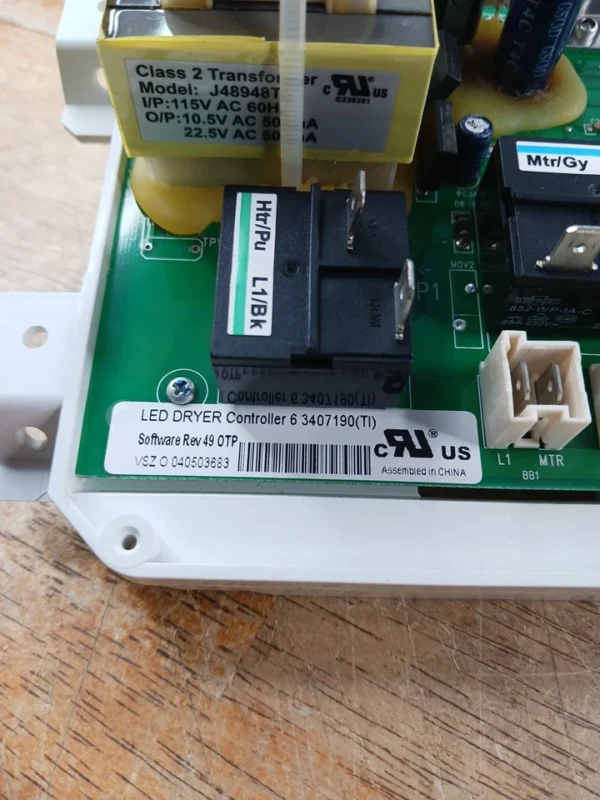 Tablero de control para secadora Whirlpool 63407190-
