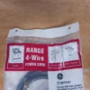 GE WX9X35, 4' 4-Wire / 40 Amp Range Power Cord Stove plug 125/250V NEW