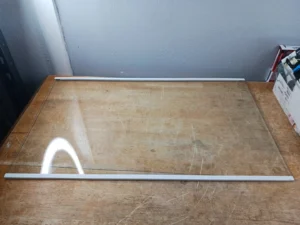 Scratched Whirlpool Refrigerator Crisper Glass W11736734 28in X 17 1/4in