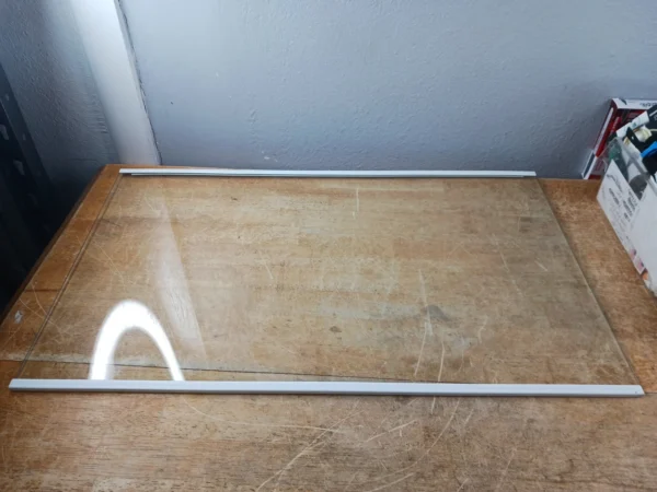 Scratched Whirlpool Refrigerator Crisper Glass W11736734 28in X 17 1/4in