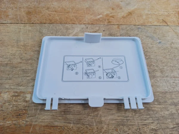 LG Washer Drain Pump Access Cover White MEB65562701