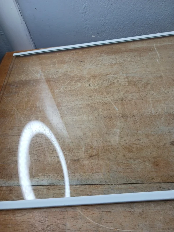 Scratched Whirlpool Refrigerator Crisper Glass W11736734 28in X 17 1/4in