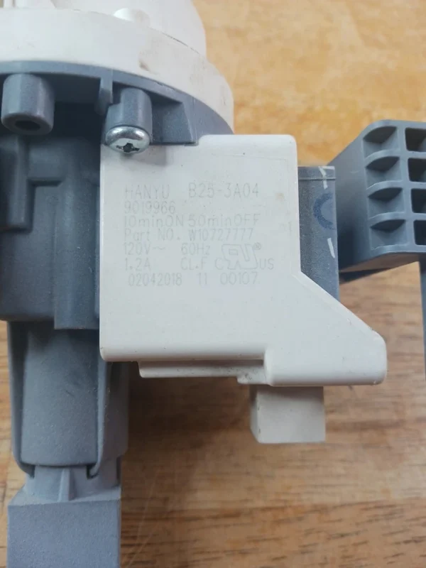 Whirlpool Washer Drain Pump W10727777