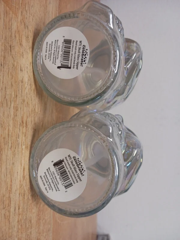 2 Pack WTC Skull Glass Sipper