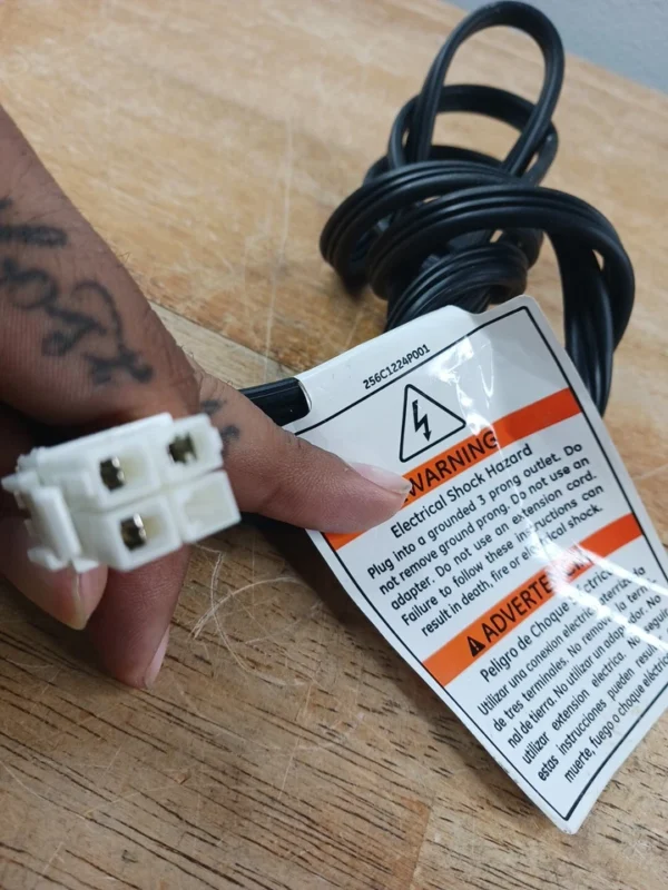 GE Washer Power Cord 256C1224P001