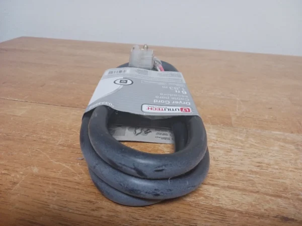 Utilitech 6ft 4 Prong Dryer Cord 0333552 (Money Back Guarantee)