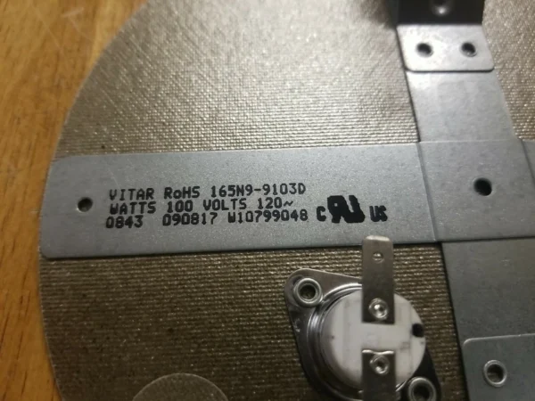 Whirlpool Range Surface Element W10799048 (Money Back Guarantee)
