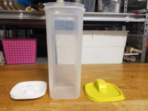 Tupperware Slim Line 2Qt Pitcher Yellow (Money Back Guarantee)