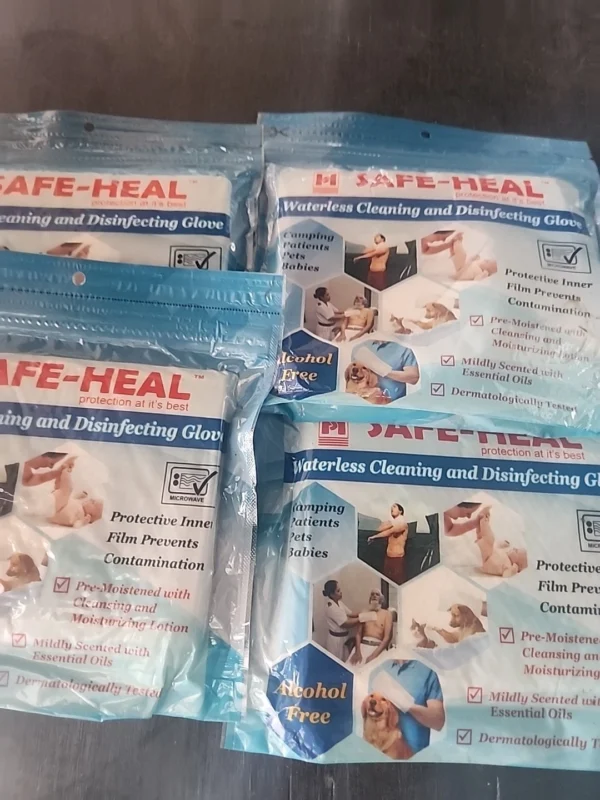4SAFE- HEAL Waterless Cleaning And Disinfecting Glove Protection At It's Best