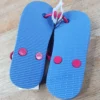 Kids Sz XL 11/12 Cat & Jack Water Flip Flops Red And Blue