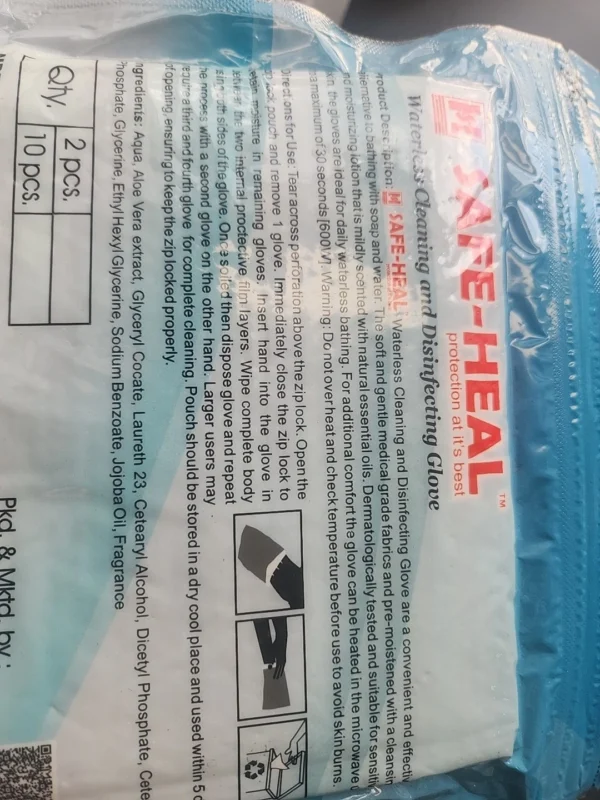 4SAFE- HEAL Waterless Cleaning And Disinfecting Glove Protection At It's Best