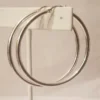925 sterling silver hoop earrings 50 mm diameter and 3 mm wide.
