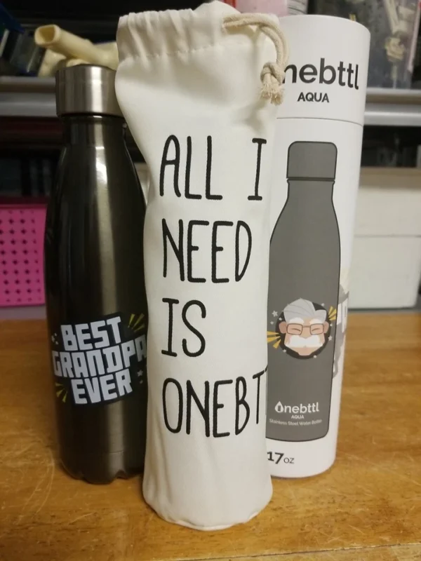 Onebttl Aqua bottle Best Grandpa Ever 17oz (Money Back Guarantee)