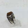 925 Sterling Silver Tiger Eye Ring sz 12.5
