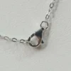 .925 Sterling Silver Necklace with Heart 18inch 1mm wide(Money Back Guarantee)