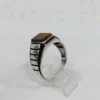 925 Sterling Silver Tiger Eye Ring sz 12.5