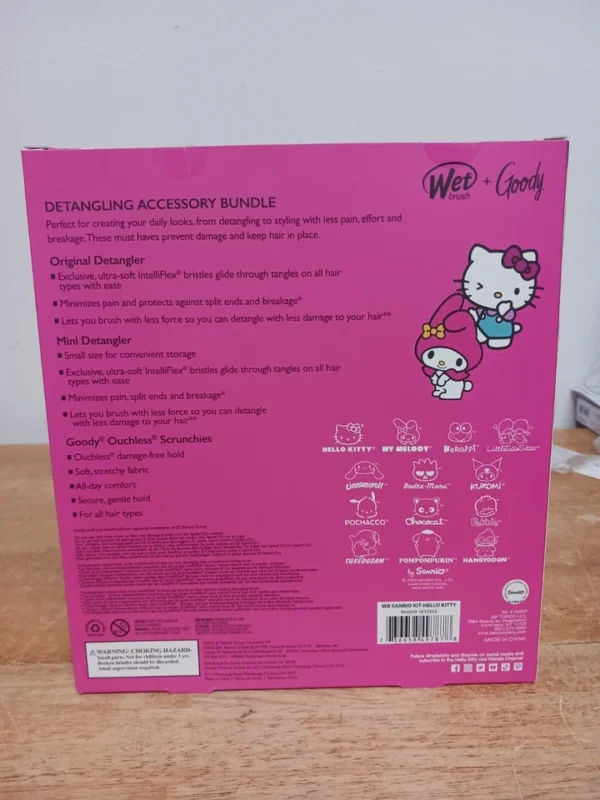 WET BRUSH & GOODY HELLO KITTY & FRIENDS HAIR BRUSH SET Limited Edition