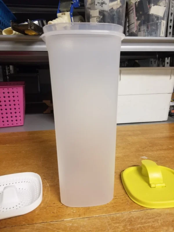 Tupperware Slim Line 2Qt Pitcher Yellow (Money Back Guarantee)