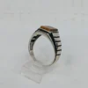 925 Sterling Silver Tiger Eye Ring sz 12.5