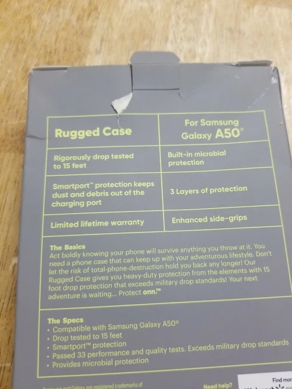 Samsung Galaxy A50 Rugged Phone Case (Money Back Guarantee)