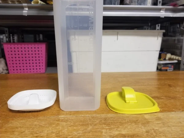 Tupperware Slim Line 2Qt Pitcher Yellow (Money Back Guarantee)