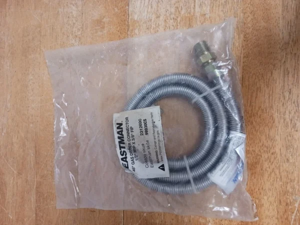 s-l960 (6) Eastman Gas Dryer Connector 1/2 MIP X 3/8 FiP 48" 99930cs (Money Back Guarantee)