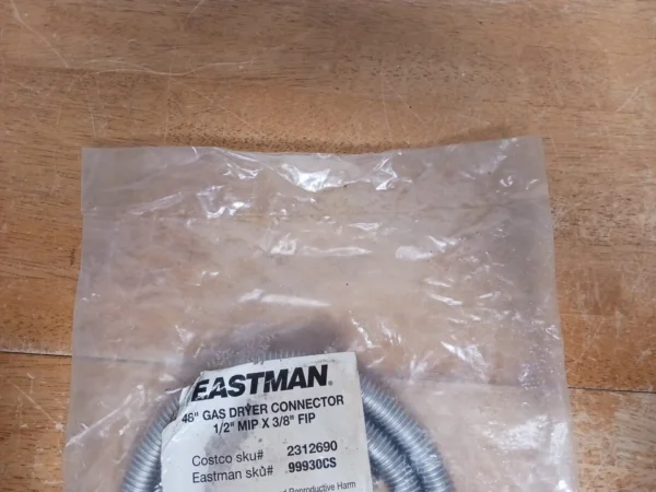 s-l960 Eastman Gas Dryer Connector 1/2 MIP X 3/8 FiP 48" 99930cs (Money Back Guarantee)