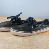 Sperry Top Sider Black And Gold Boat Shoes Sz 9 Women 9778564